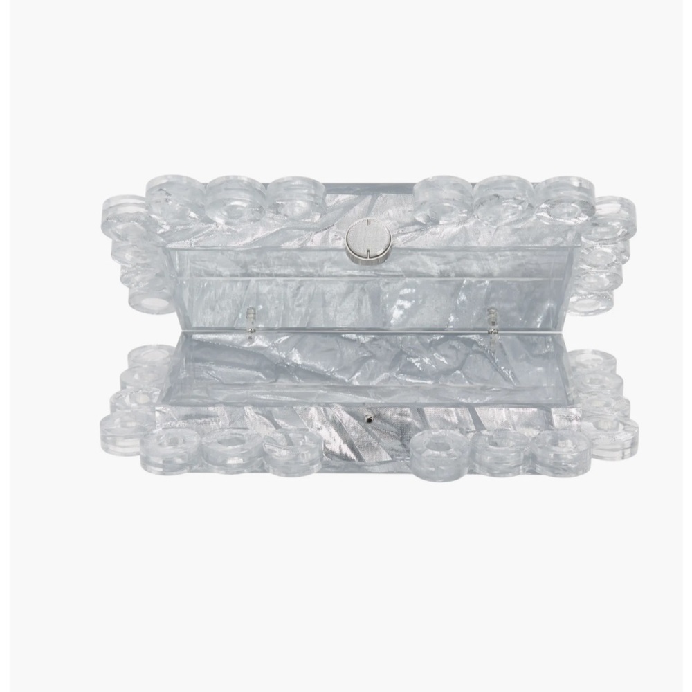 Cult Gaia Harlow Clutch Bag in Sliver - Picture 5 of 10